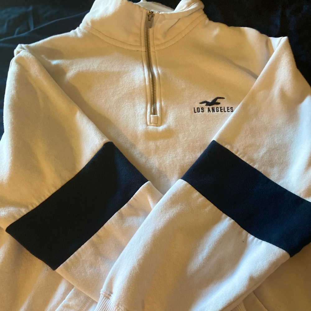 Hollister oversized half zip sweater